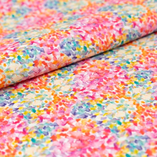 SINGER Rainbow Brush Strokes Cotton Fabric